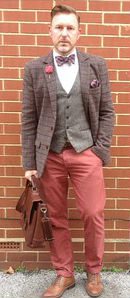 Dapper Dressed Man In Vintage Looking Outfit