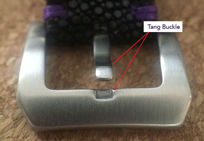 Tang Buckle on a watch strap
