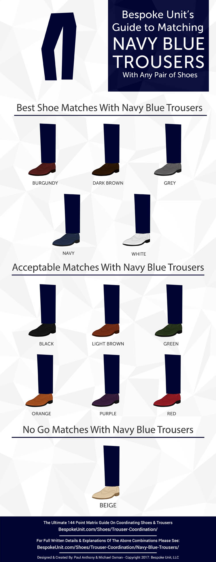 How To Pair Navy Blue Trousers With Different Shoes Bespoke Unit