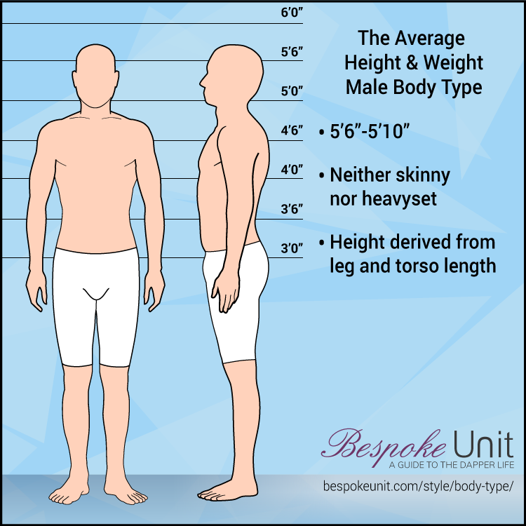 Average Height And Weight Male Body Type
