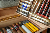 Inside A Cigar Humidor Inside A Cigar Humidor