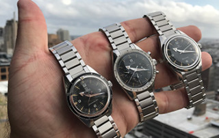 Omega 1957 Trilogy Displayed On Hand