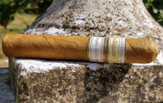 Rocky Patel Mulligans Trophy Series Cigar On Stone Wall