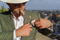 Linen Suit & Pocket Square