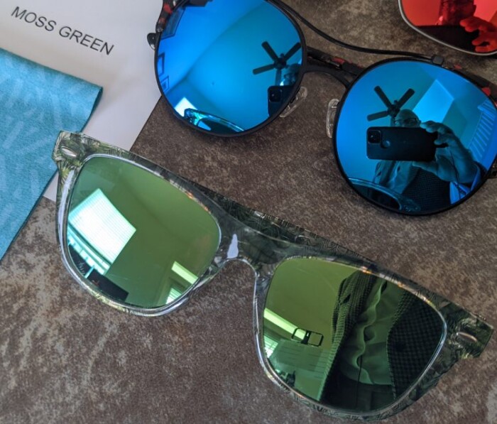 Zenni Mirror Tints Review Showcasing All Eight Glasses Colors