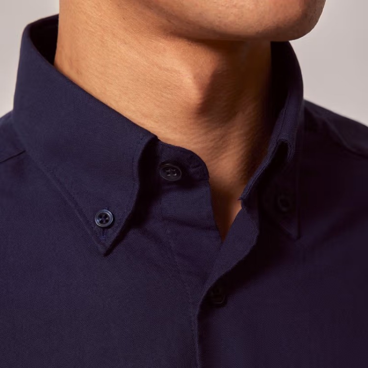 Hawkes & Curtis OCBD Shirt Blue